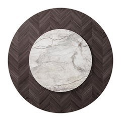 Round Inlaid Dining Table