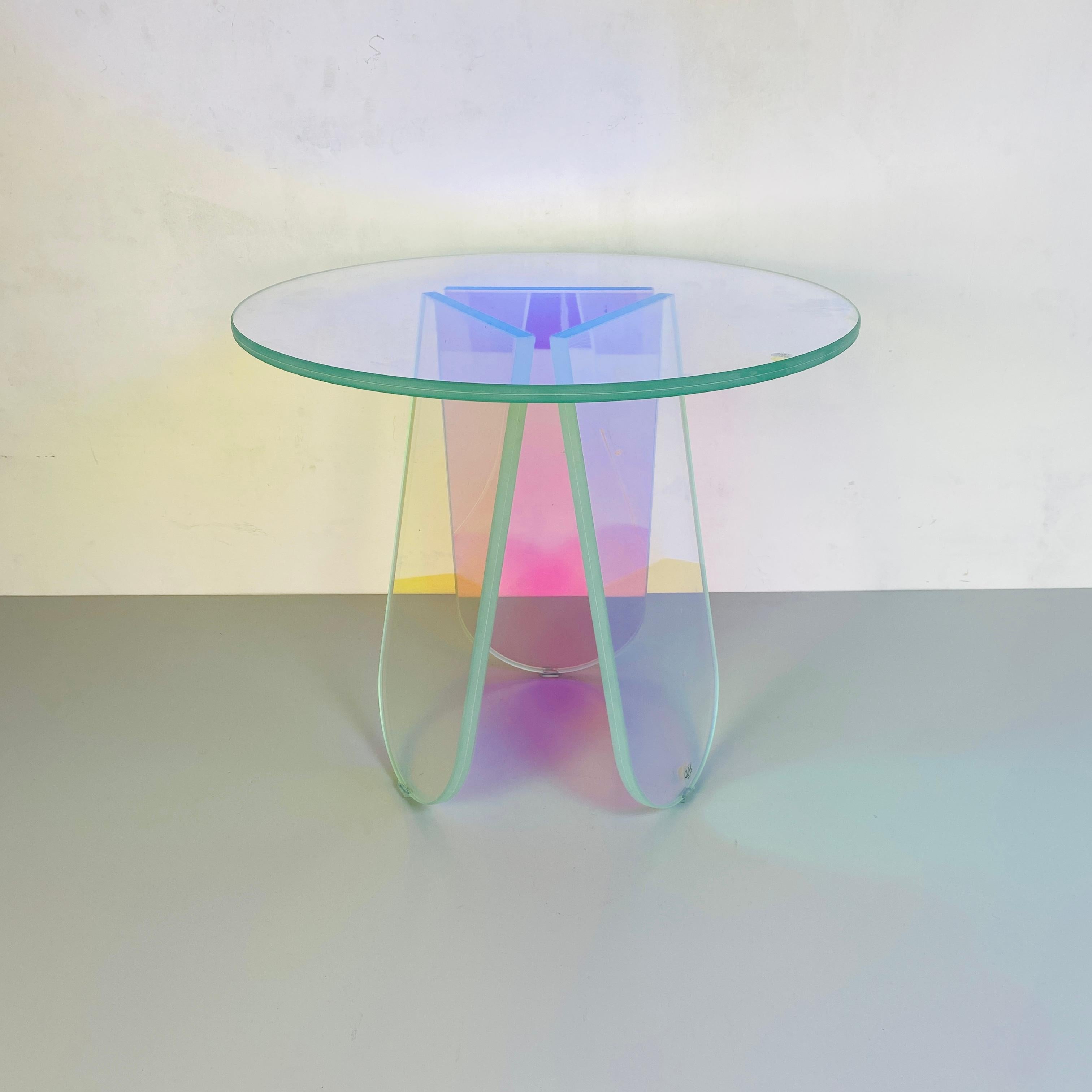 Round Iridescent Glass Coffee Table by Patricia Urquiola for Glas ...