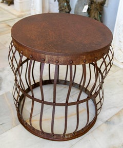Round Iron Stool