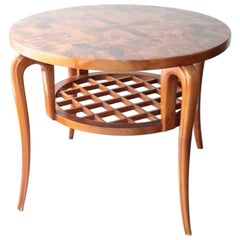 Round Italian Coffee Table 1940s Design Paolo Buffa