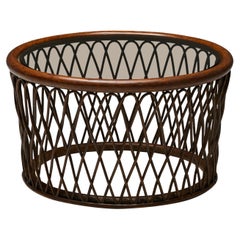 Round Italian Coffee Table, 1970s