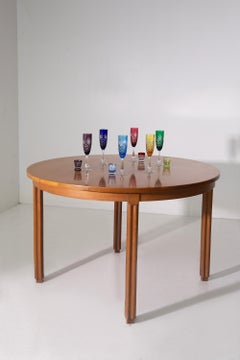 Round Italian dining table attributed to Vittorio Gregotti