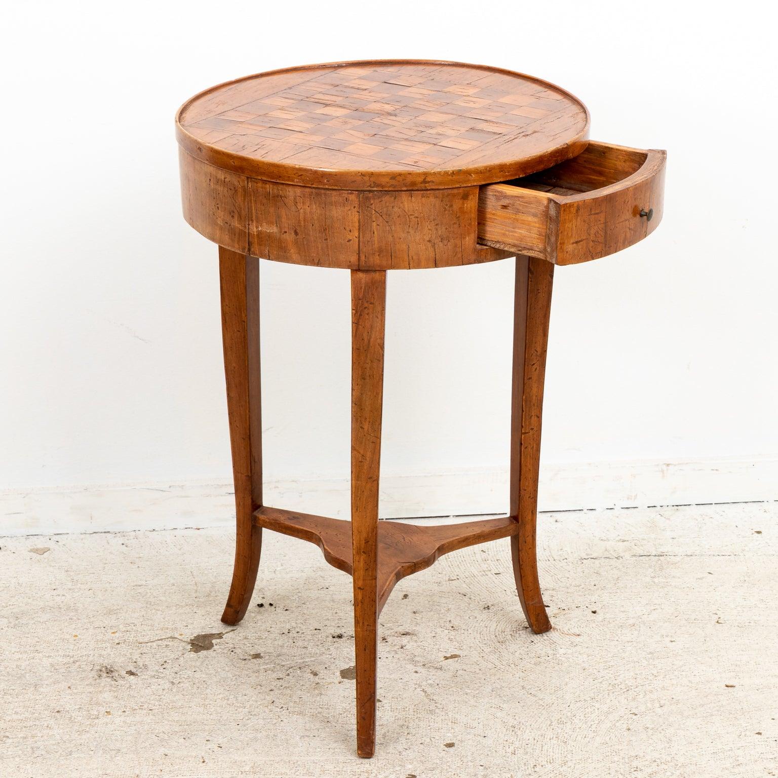 Mid-20th Century Round Italian Game Table For Sale