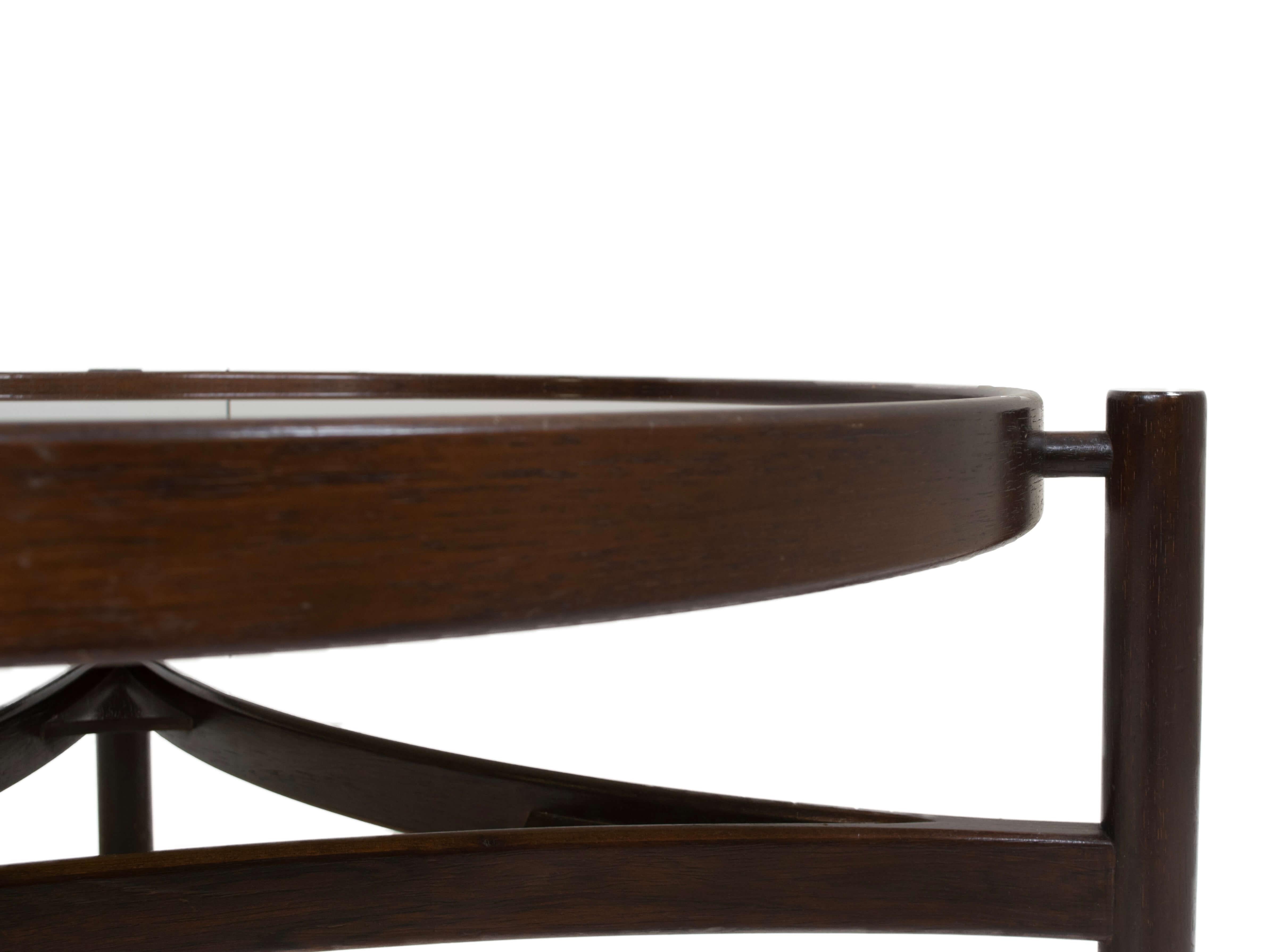 Mid-20th Century Round Italian Modern Coffee Table Model 775 by Gianfranco Frattini for Cassina