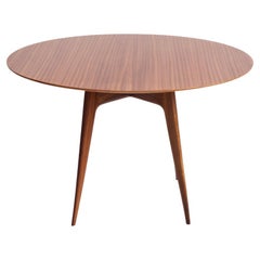 Round Italian Modern Wooden Dining Table
