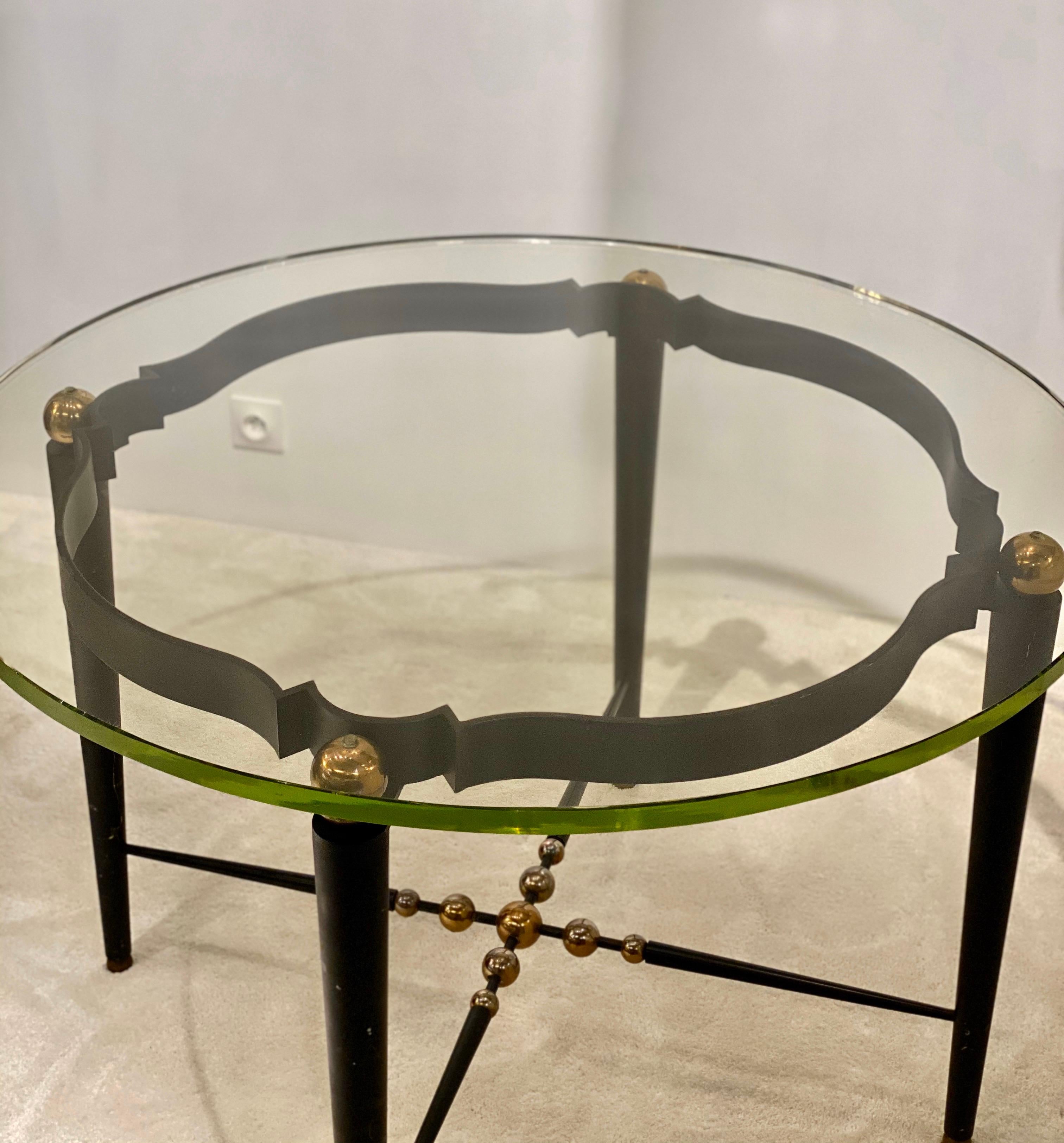 French Round Italian Table, 1940s For Sale