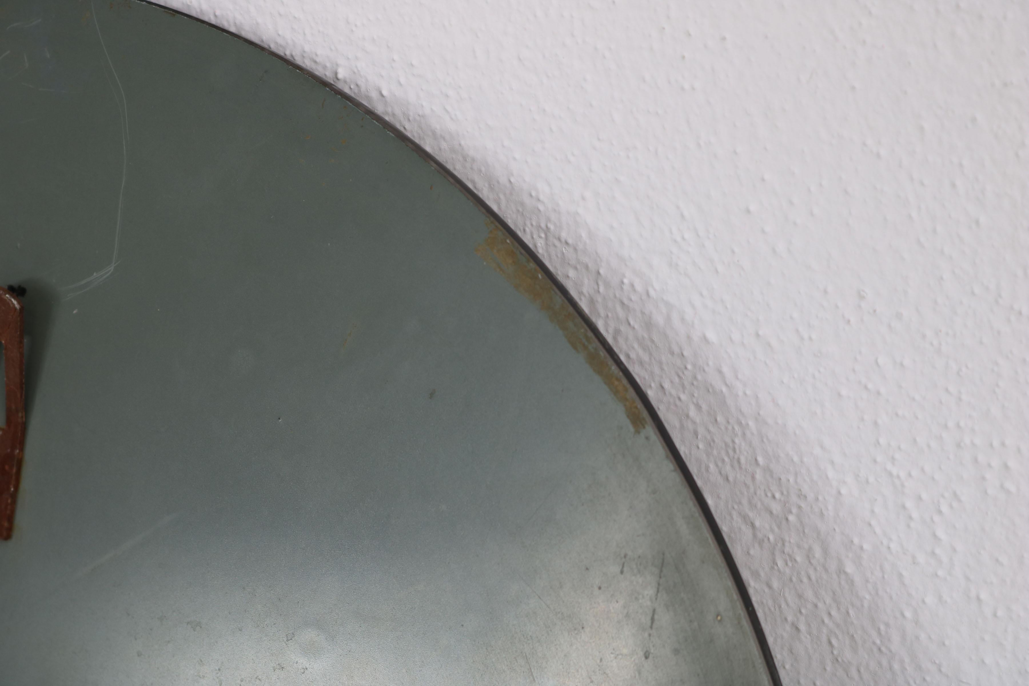 Round Italian Twotone Mirror, Design: Antonio Lupi by Cristal Luxor, 1960s For Sale 5