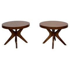 Round Jacks Side Table in Walnut- Sold Individually