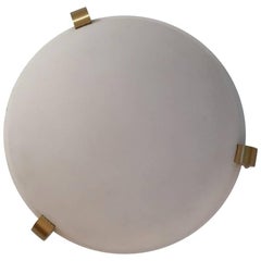 Round Jean Perzel's Middle Size Wall Light, circa 1950