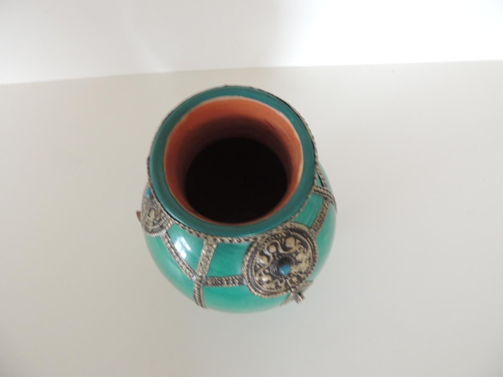 kelly green vase