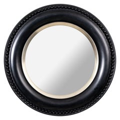 Vintage Round Lacquered Mirror