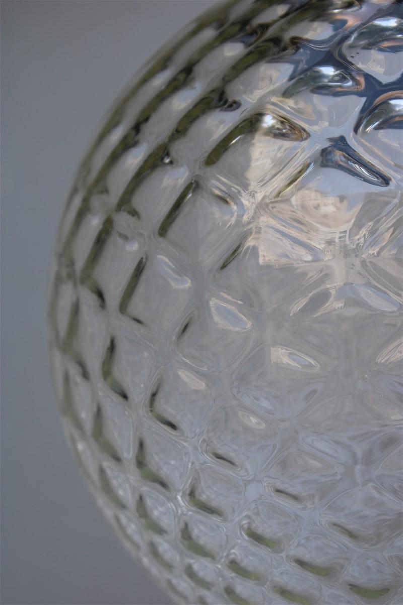 Runde Laterne aus Messing, Gold und Muranoglas, Venini Design, 1950er Jahre im Angebot 2