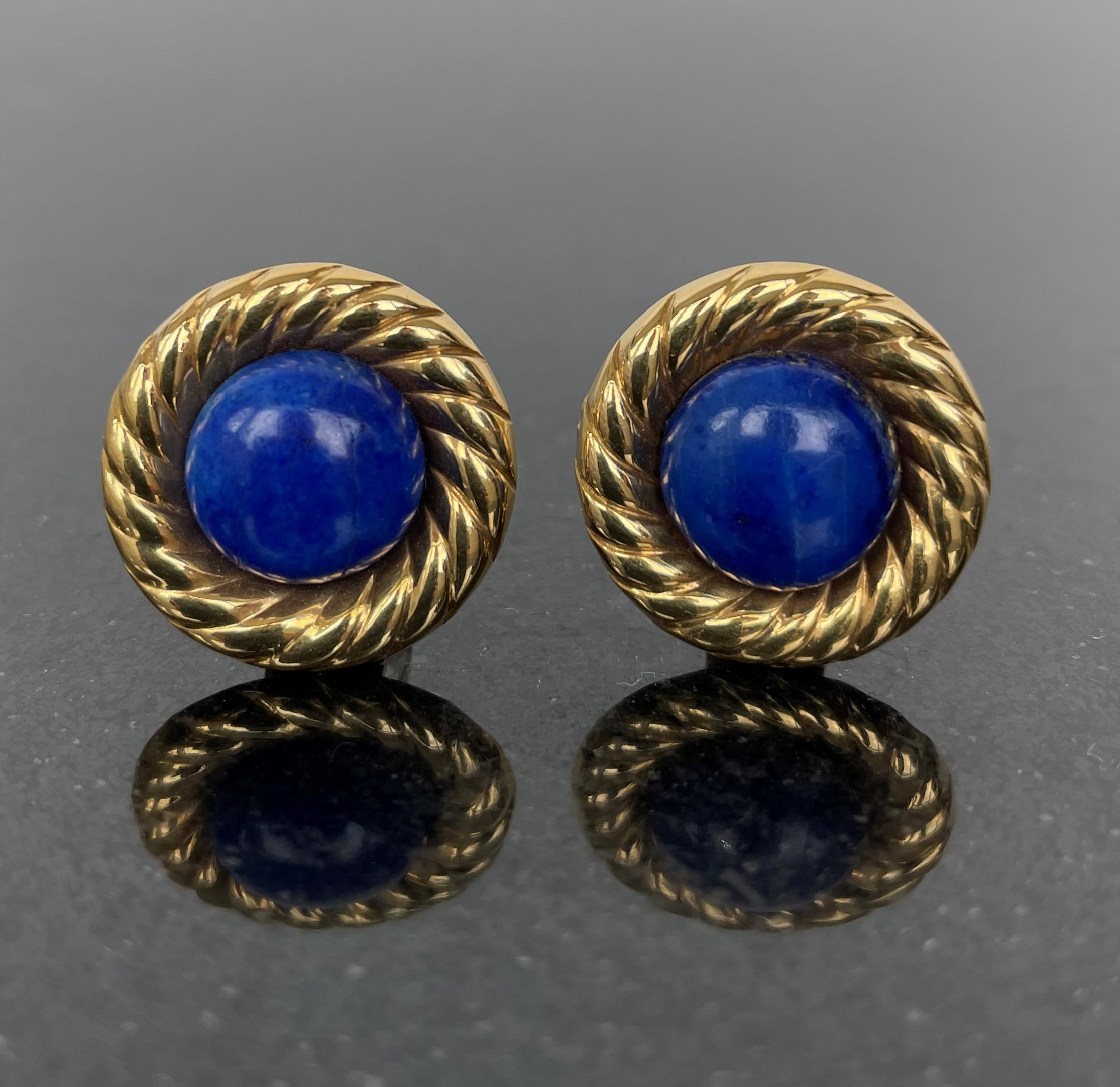 vintage lapis earrings