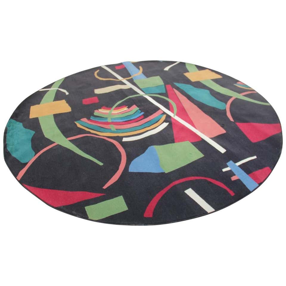 60s Rug Round Midcentury Round Carpet / Rug, Denmark, 1960 at 1stDibs | mid century ...
