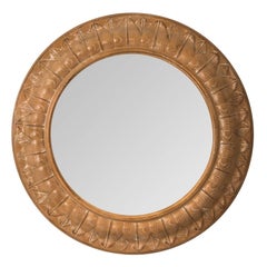 Round Laurel Leaf Mirror