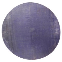 Lavendelfarbener handgeknüpfter Mohairteppich von Doris Leslie Blau