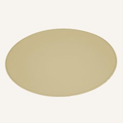 Round leather placemat design TOVLER - with Coasters