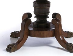Round library table in vine wood - 19th century