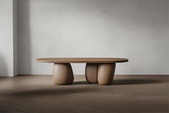 Round Living Room Table Serie 72 – Sereno by Joel Escalona with Sculptural Detai