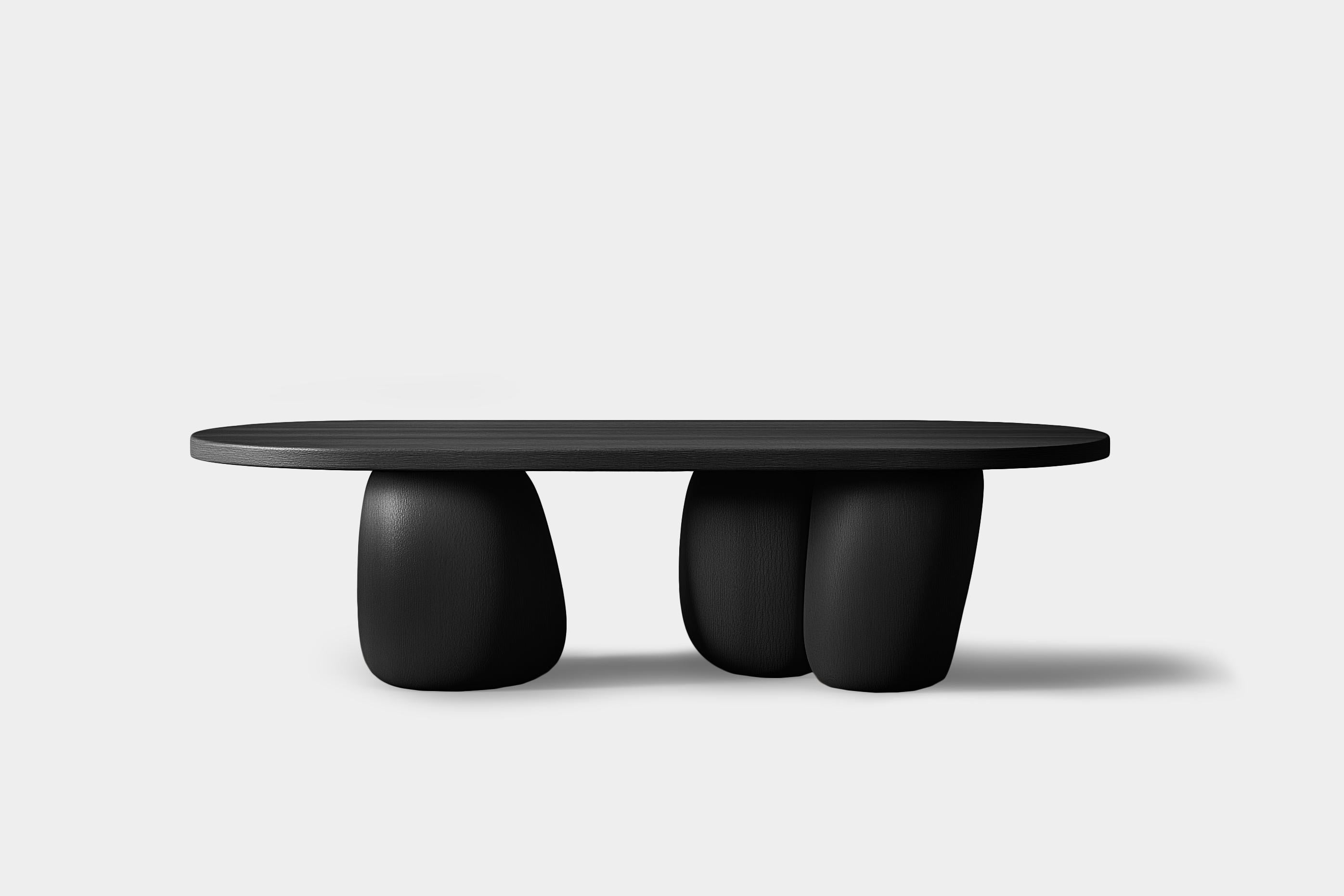 Mexican Round Living Room Table Serie 72 – Sereno by Joel Escalona with Sculptural Detai For Sale