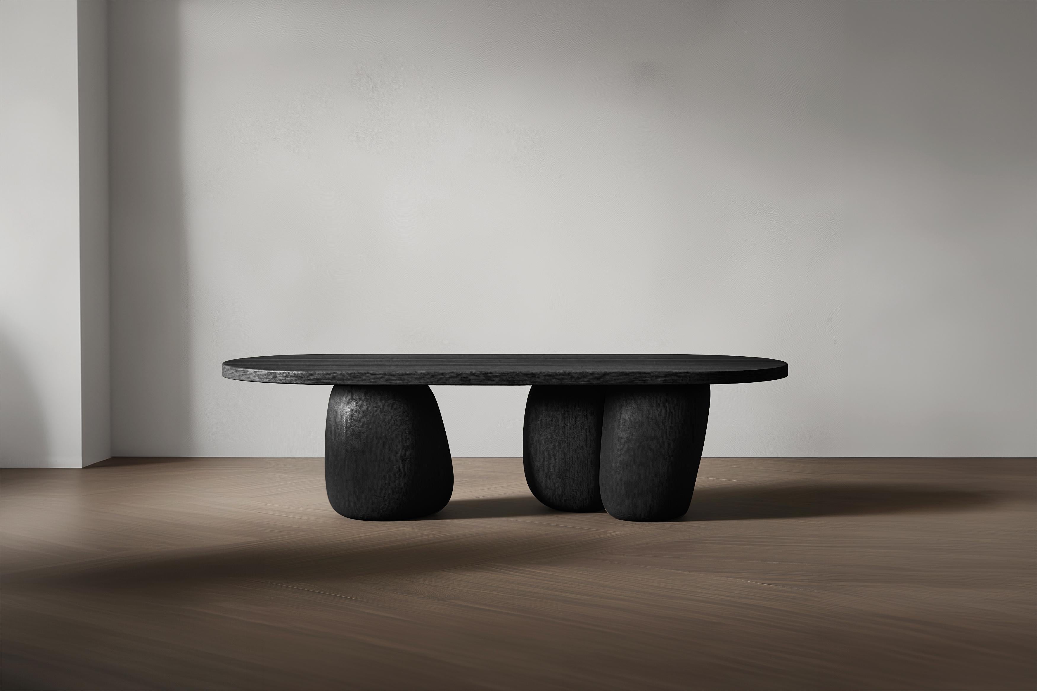 Round Living Room Table Serie 72 – Sereno by Joel Escalona with Sculptural Detai In New Condition For Sale In Ciudad de México, CDMX