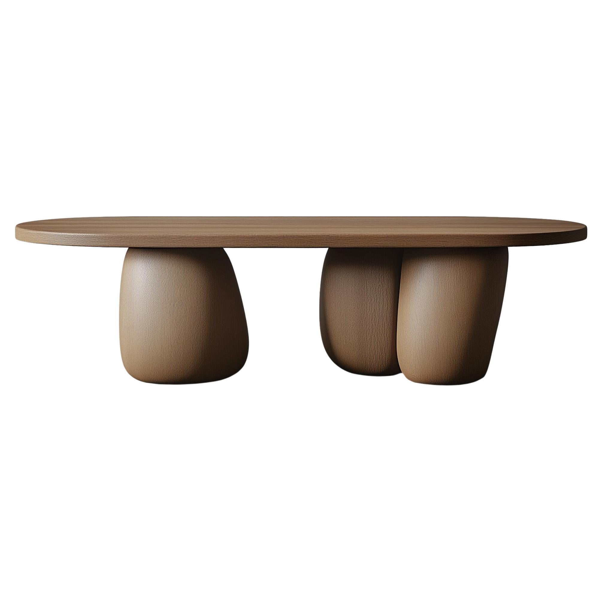 Round Living Room Table Serie 72 – Sereno by Joel Escalona with Sculptural Detai For Sale