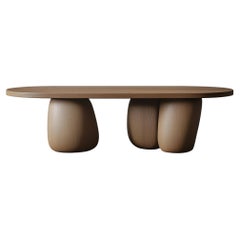Mesa de Salón Redonda Serie 72 - Sereno de Joel Escalona con Detalle Escultórico
