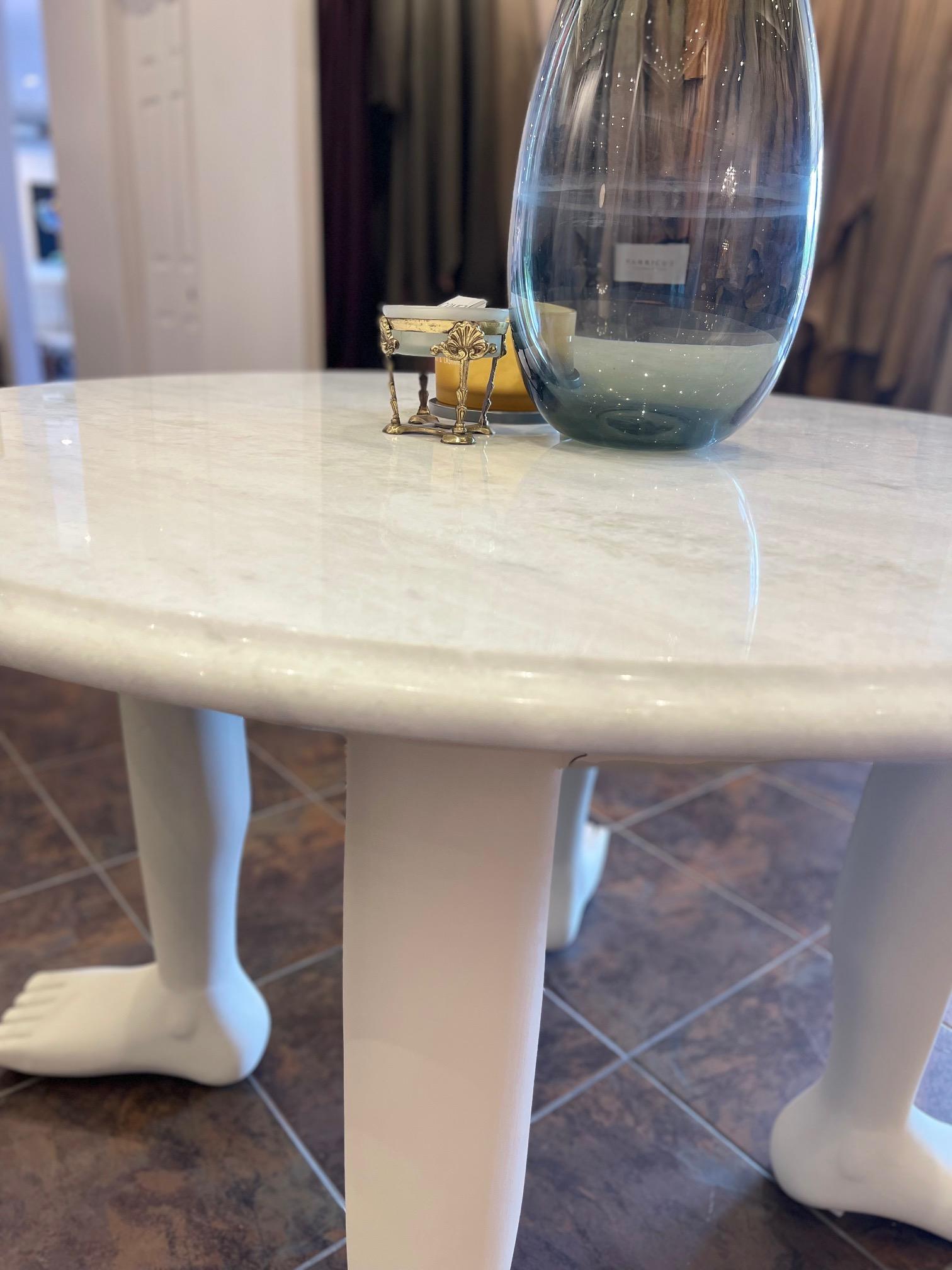 Modern Round Long Leg Table For Sale