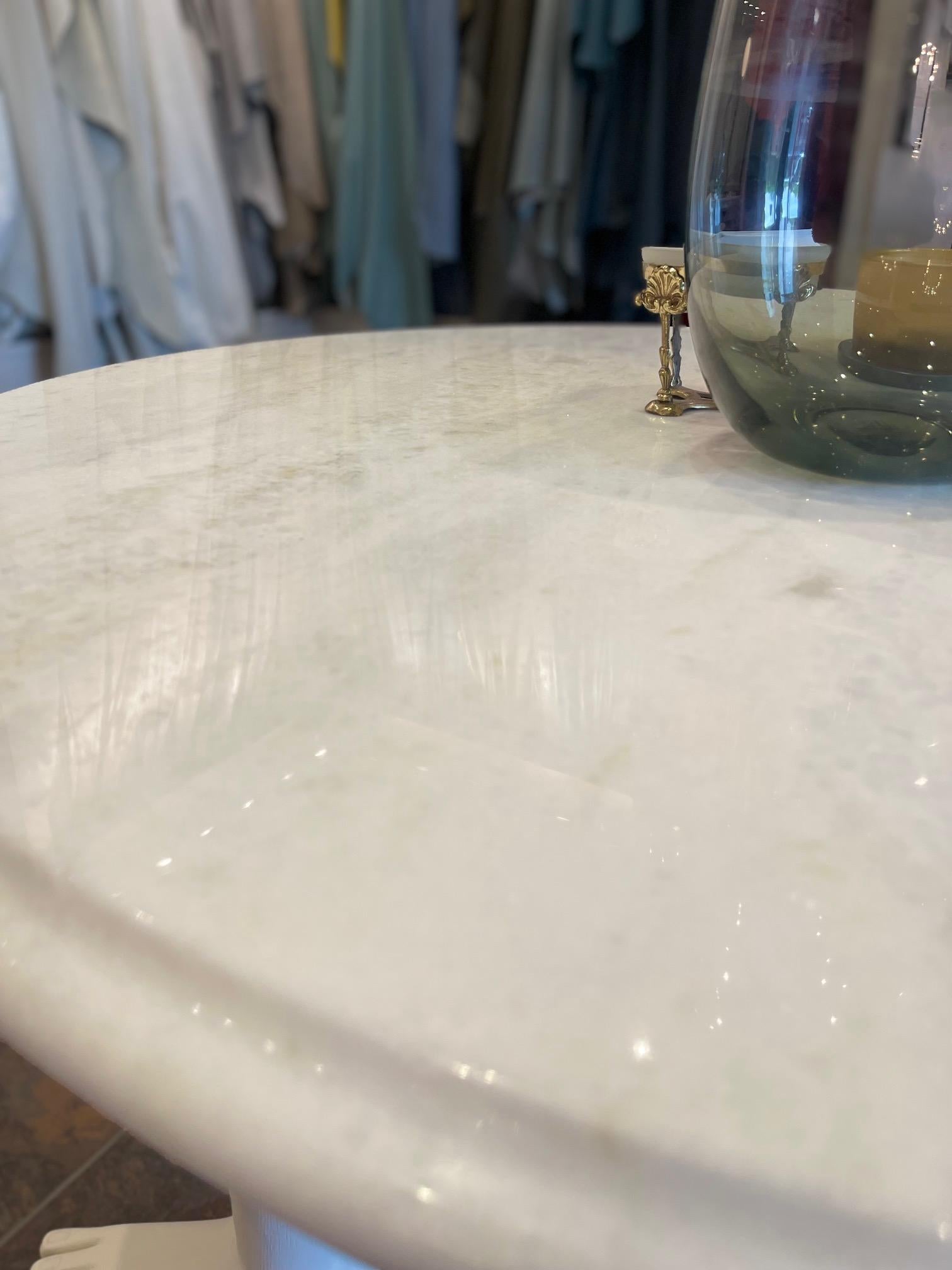 American Round Long Leg Table For Sale