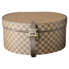Round Louis Vuitton Checkers Hat Trunk 40, Louis Vuitton Hat Box