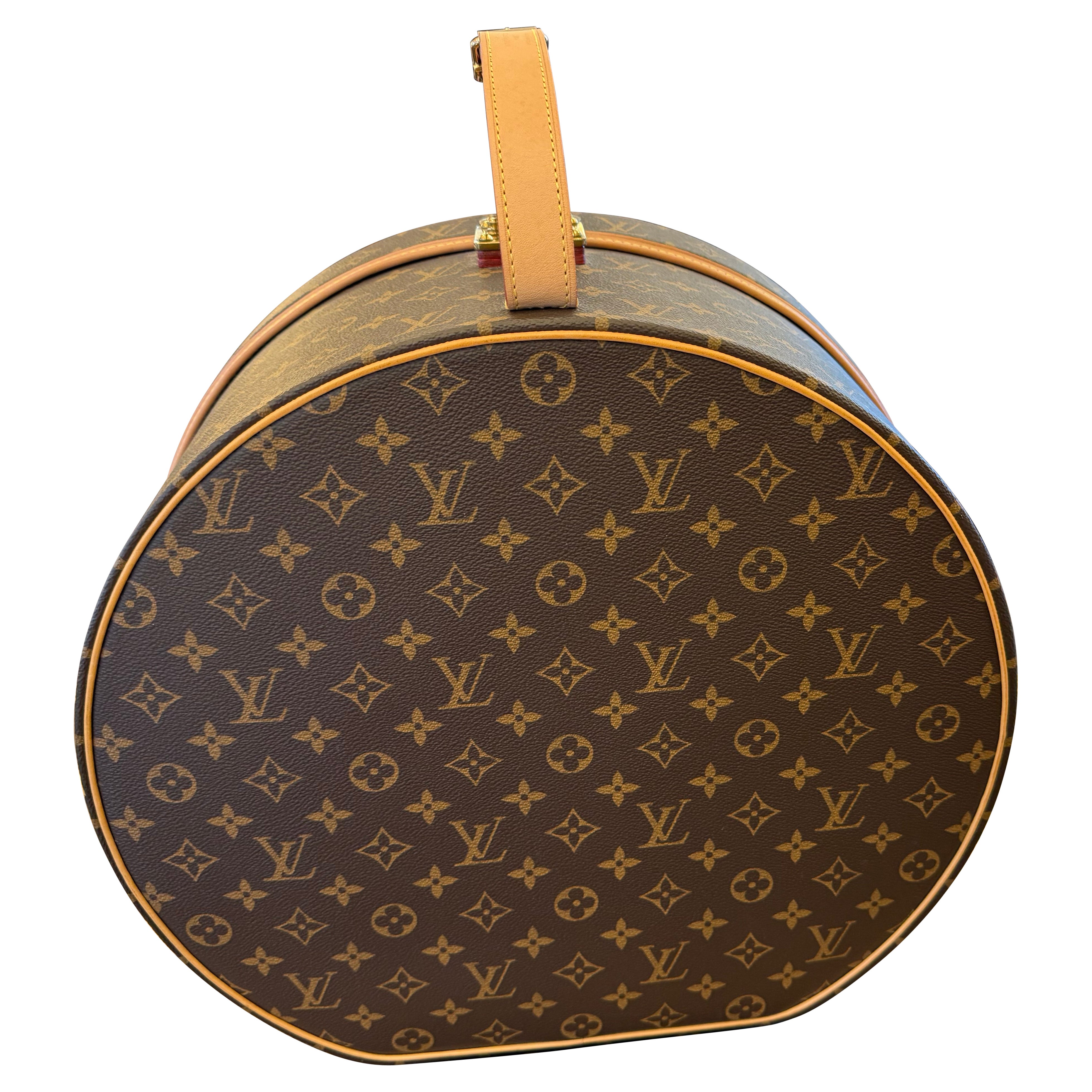 Baule rotondo per cappelli Louis Vuitton 40 cm, Scatola per cappelli Louis Vuitton, Borsa Louis Vuitton