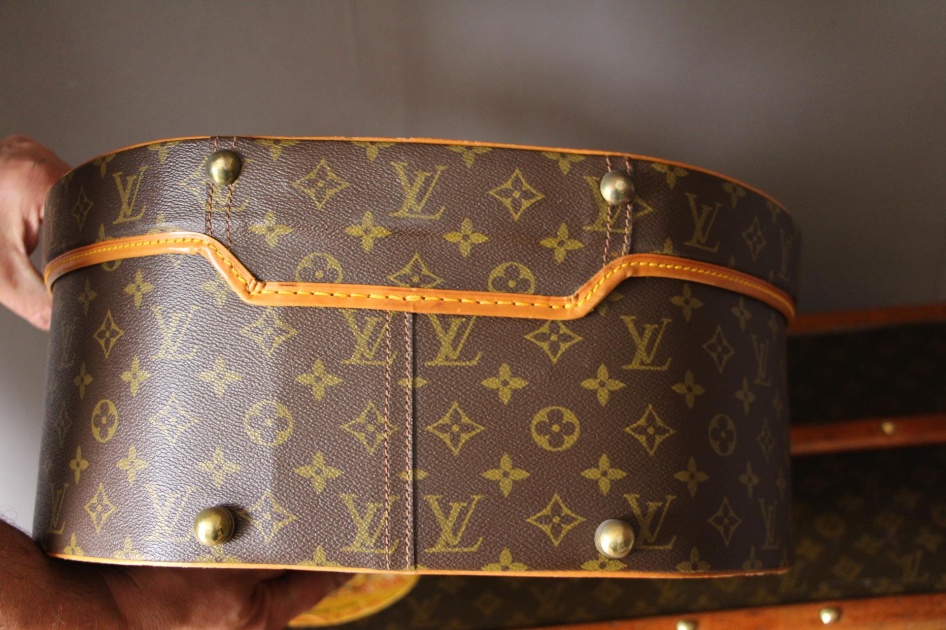 Round Louis Vuitton Hat Trunk 40, Louis Vuitton Bag, Malle à chapeaux Vuitton 1