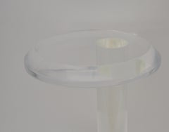 Round Lucite Side Table