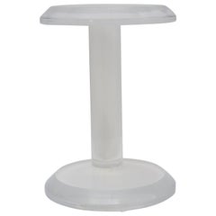Round Lucite Side Table