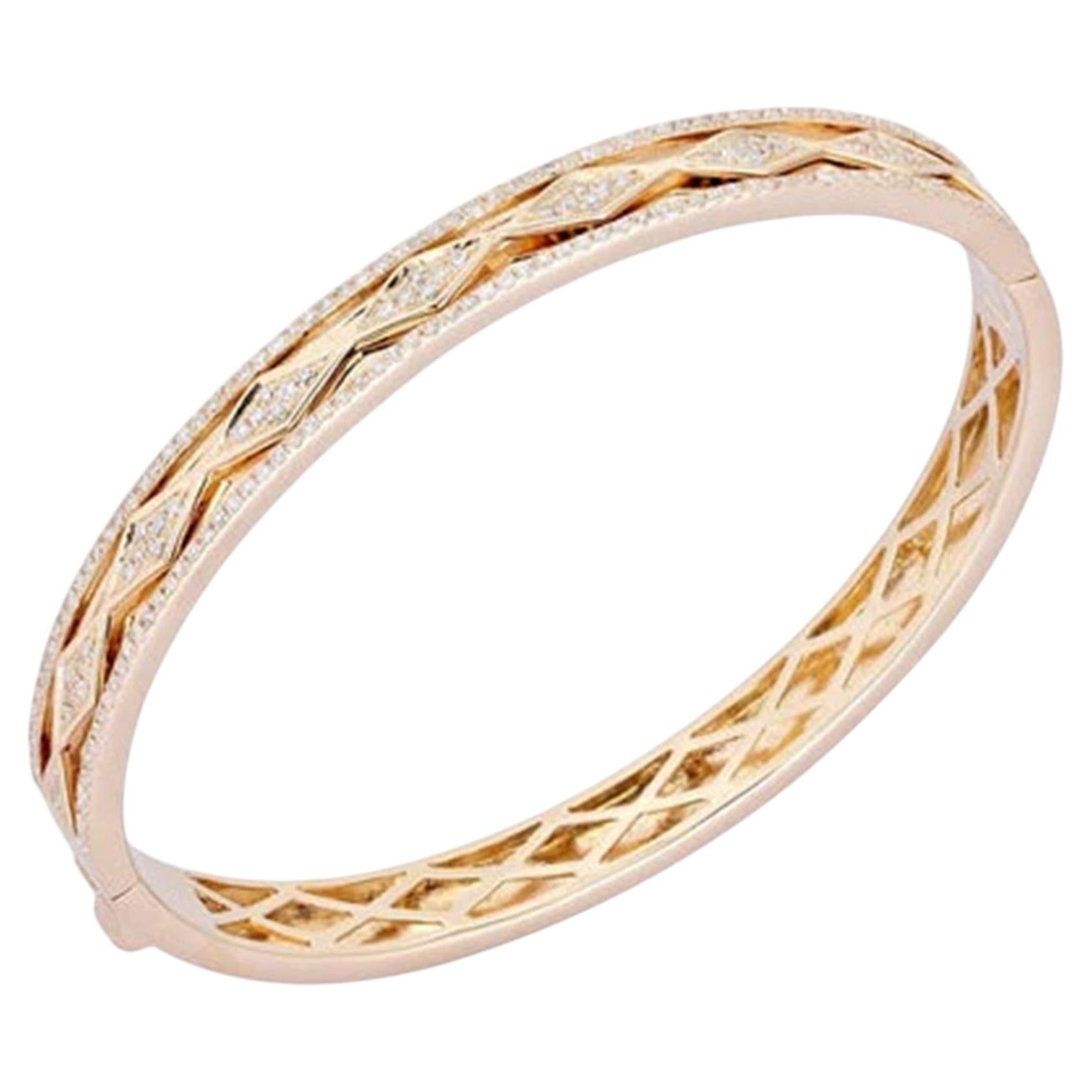 Round Luster 14K (or 18k upon request) Yellow Gold Bangle Bracelet For Sale