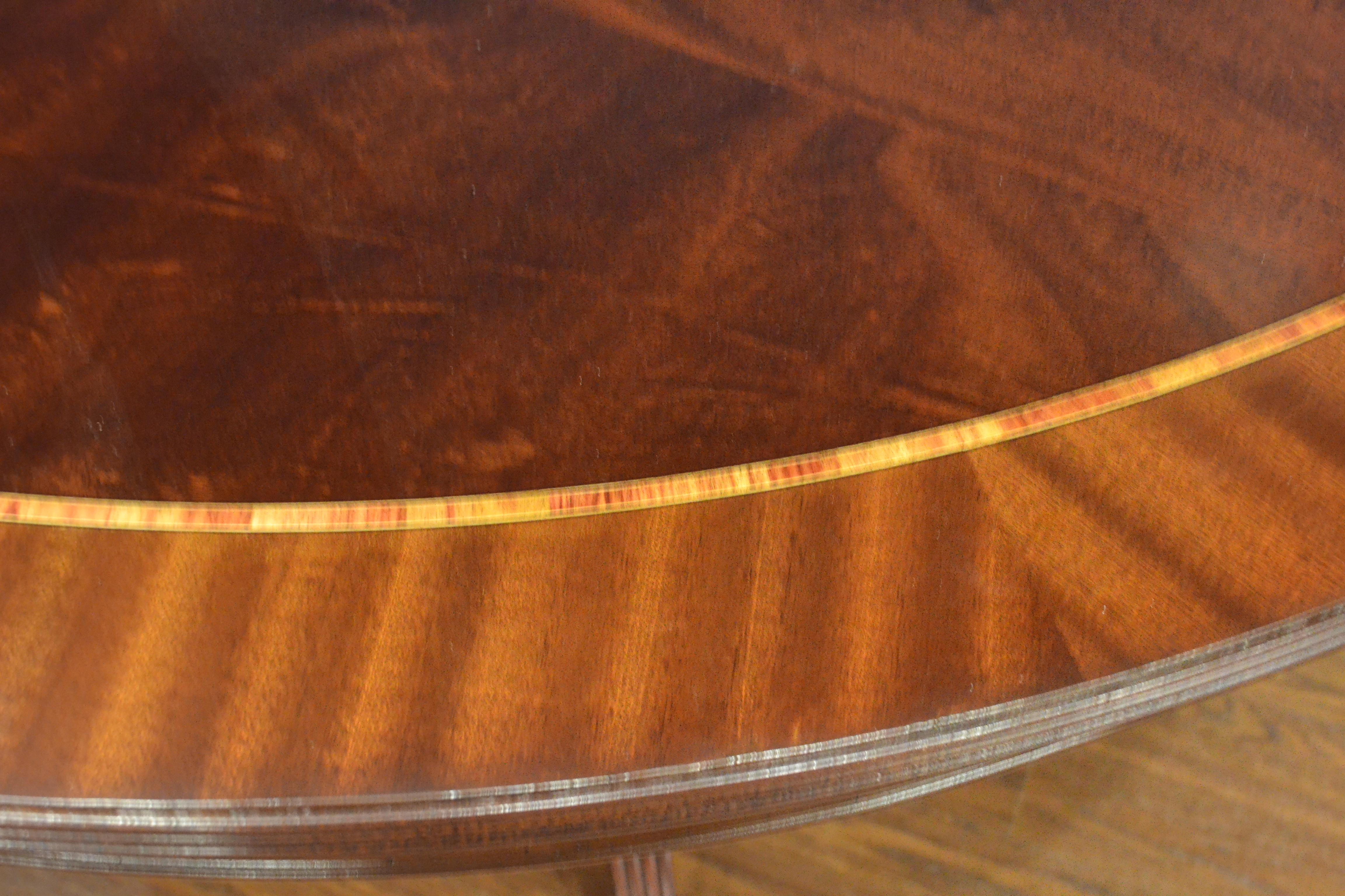 mahogany round dining table