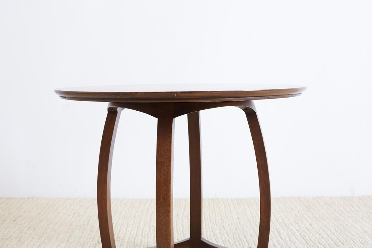 Round Mahogany Drinks Table or Tabouret  3