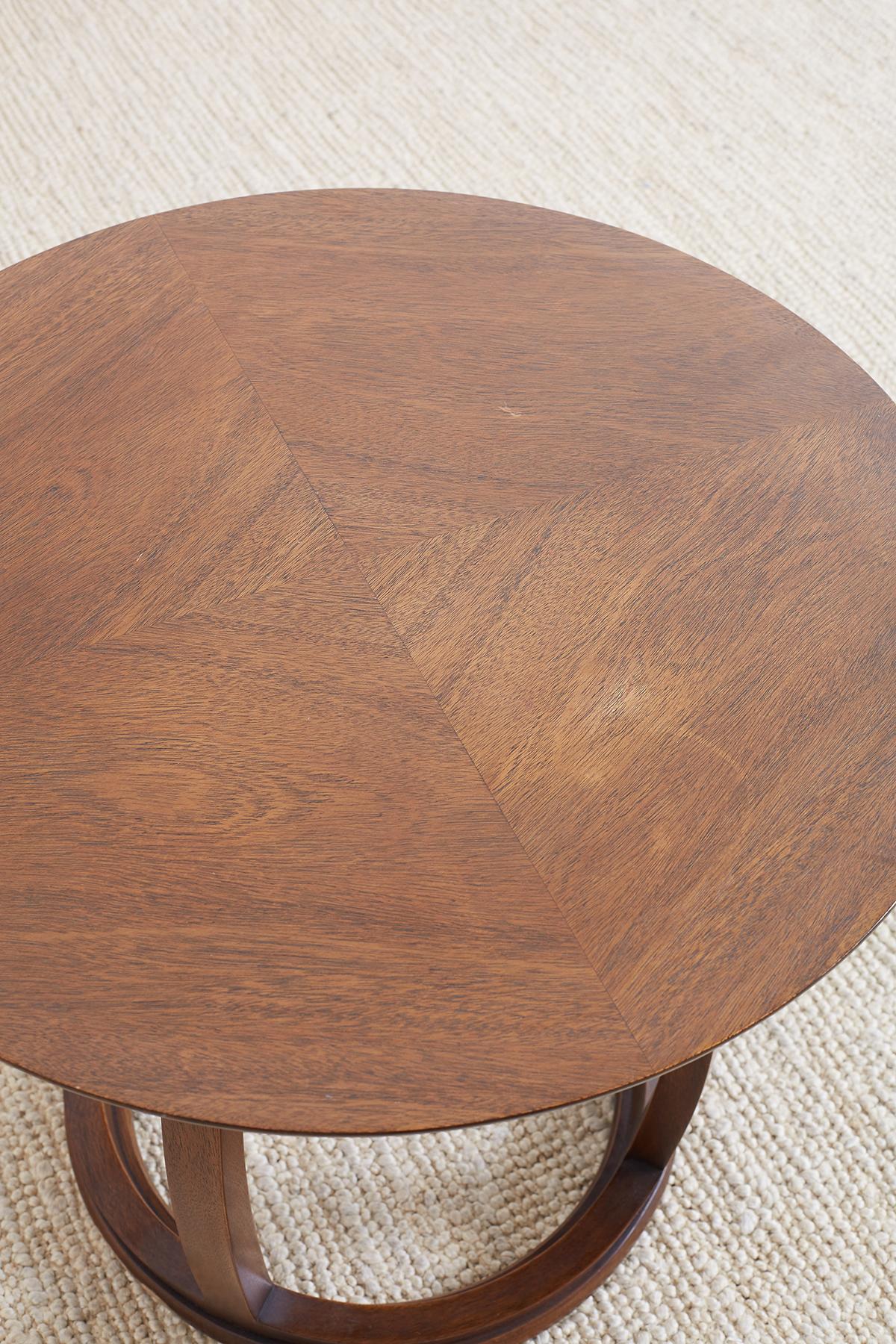 20th Century Round Mahogany Drinks Table or Tabouret 