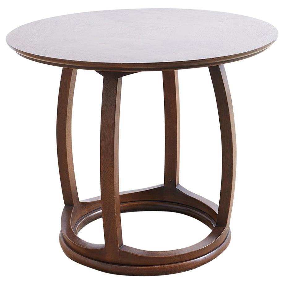 Round Mahogany Drinks Table or Tabouret 