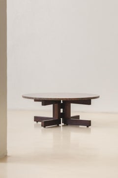 Table basse ronde en marbre par Celina Decorações, Brésil du milieu du siècle, années 1960