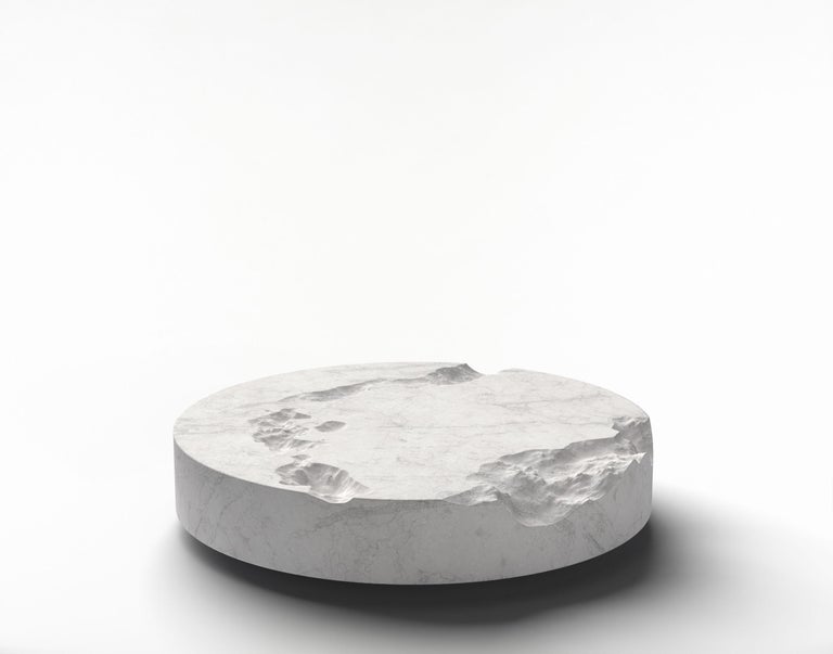 Round Marble Coffee Table Erosia Collection In New Condition For Sale In San Jose del Cabo, BCS