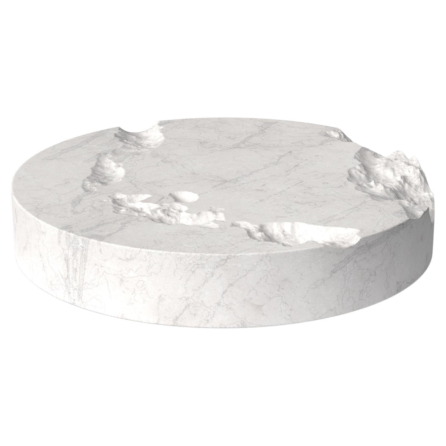 Table basse ronde en marbre de la collection Erosia - En vente sur 1stDibs