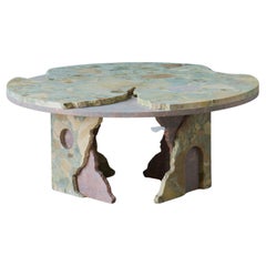 tavolino rotondo in marmo