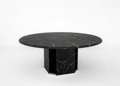 Round Marble "Delos" Dining Table, Giorgio Bonaguro