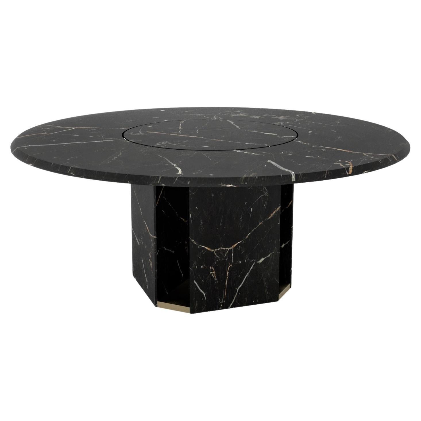 Round Marble "Delos" Dining Table, Giorgio Bonaguro