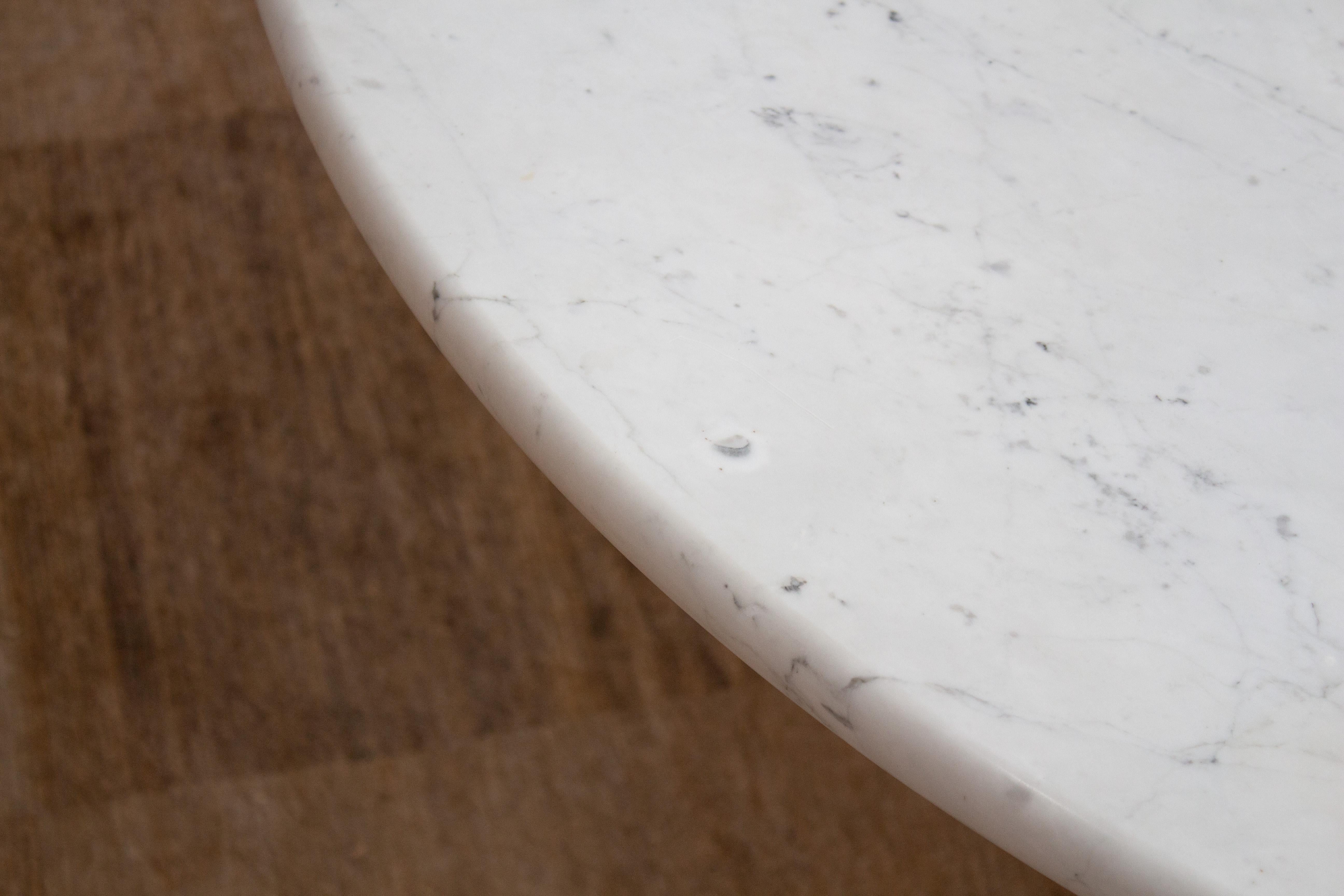 Round Marble Dining Table in the Style of Angelo Mangiarotti 5