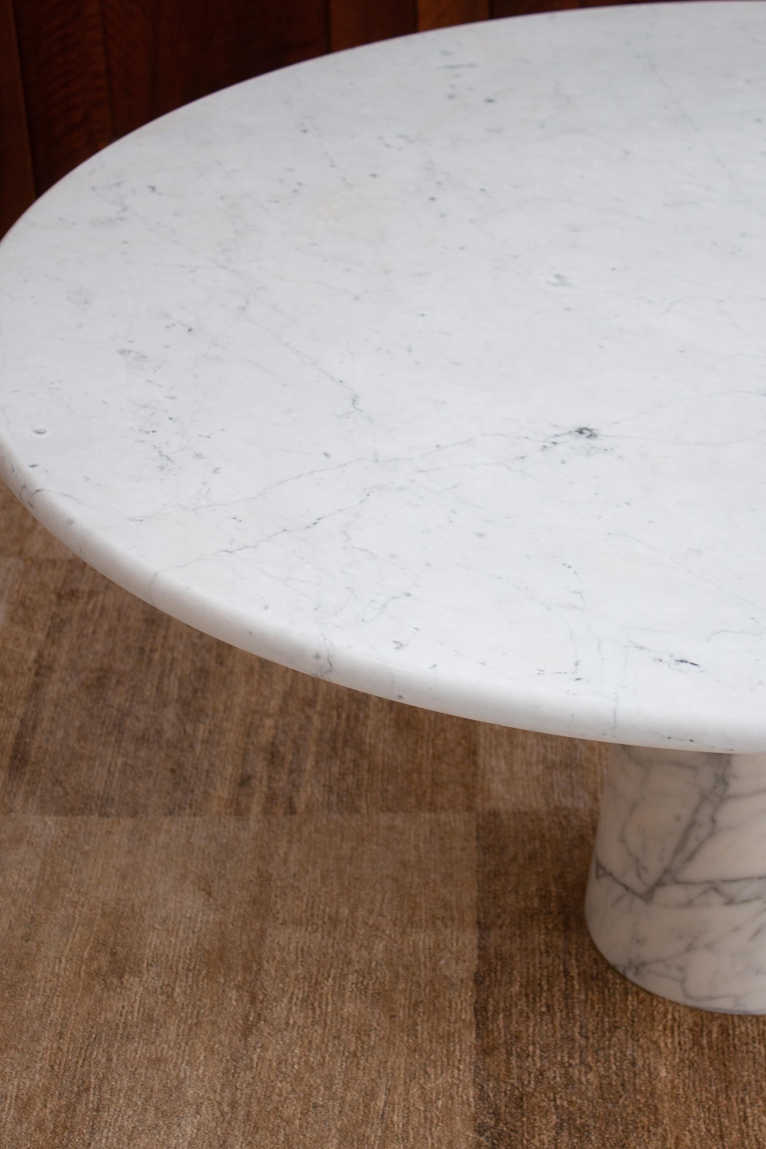 Round Marble Dining Table in the Style of Angelo Mangiarotti 2