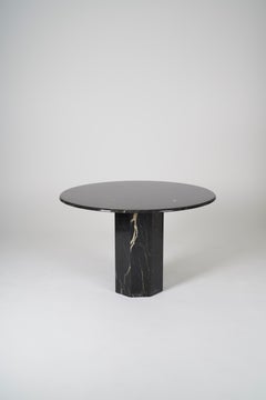 Round Marble Dining Table, Italy, 1970s
