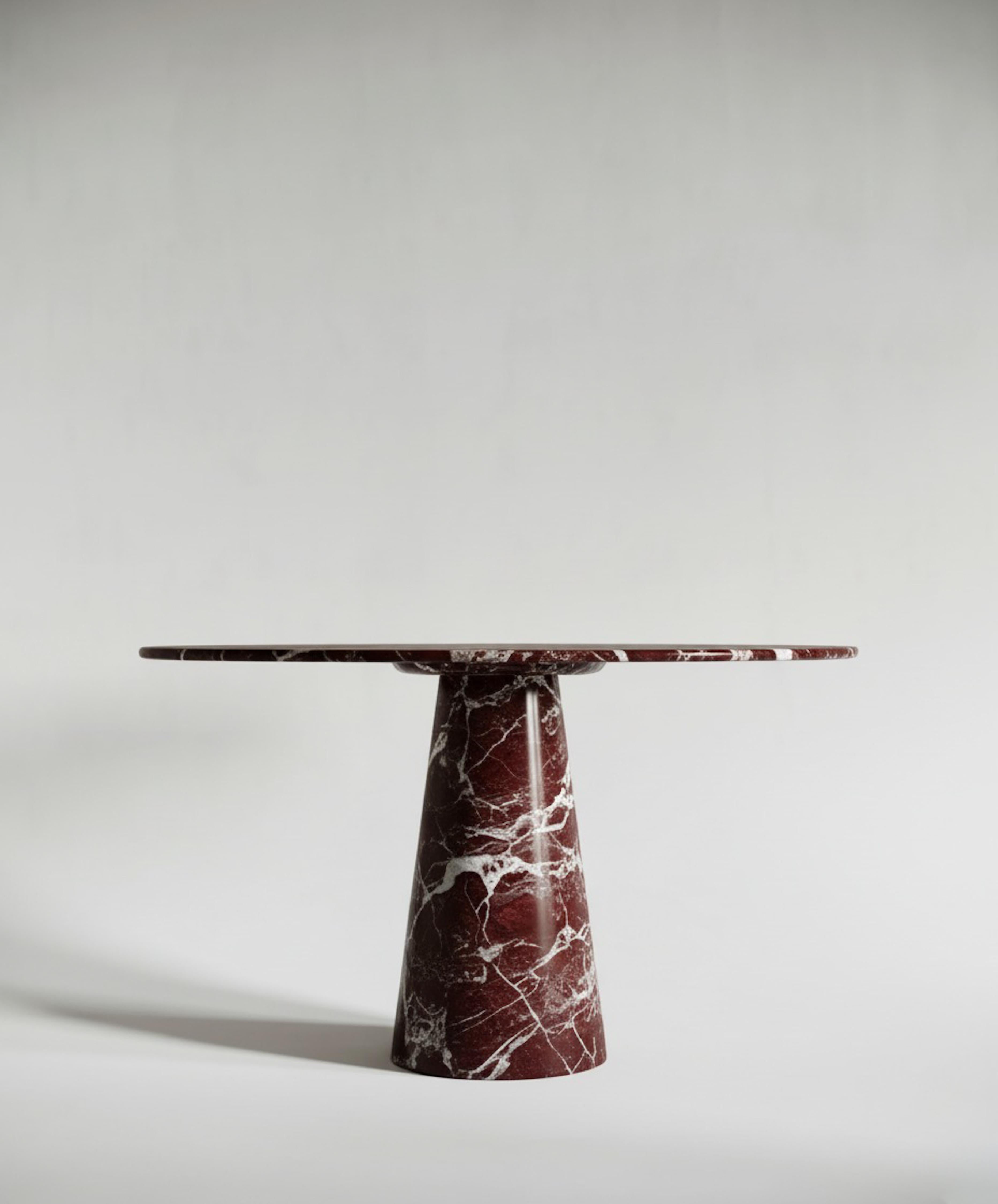Sculpté Table de salle à manger ronde en marbre - Table de cuisine en marbre en vente