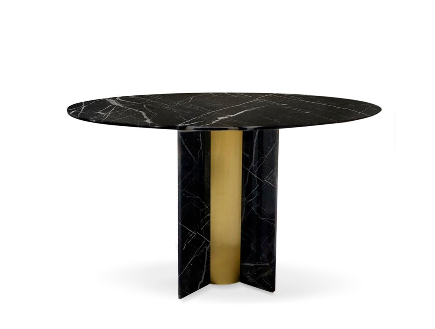 European Round Marble Dining Table 
